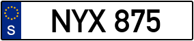 Trailer License Plate